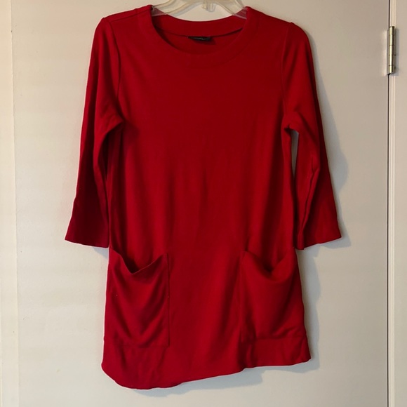 Halogen Red Shirt Dress - Picture 1 of 3